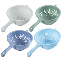 4 buc strecurătoare de scurgere pentru spălarea alimentelor cu mâner din plastic pentru bucătărie