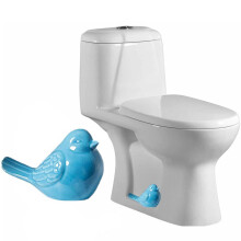 Cache-boulons de WC TAKTUK, compatibles avec les WC standards, en résine résistante, motif ours polaire mignon, accessoire de décoration bleu pour