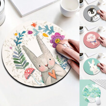 Tappetino per mouse SUSUchens con stampa animalier, superficie liscia, multiuso, ultra sottile e impermeabile, ideale per la casa.