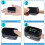 AAOMASSR Fingerpulsoximeter SpO2Herzfrequenz-Gesundheitsmonitor Blutsauerstoffsensor-Messgerät LED (Schwarz) 2