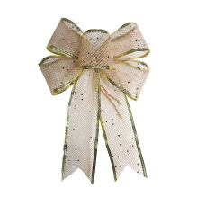Promocje PYPESEEWY: Dekoracje ogrodowe, kompatybilne z Prime Christmas Decoration, wstążka z imitacji konopi w kształcie kokardy do samodzielnego