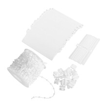 Corrente para persiana de rolo, placa inferior para persiana LED, acessórios para persiana vertical, conector de plástico branco.