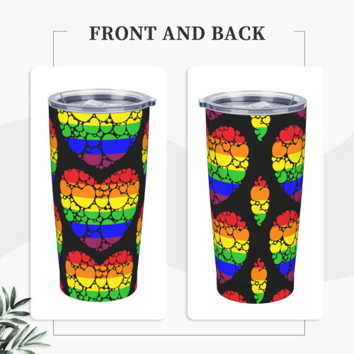 Μήνας Υπερηφάνειας Lgbtq Gay Pride Ally20Oz Μονωμένη Κούπα Ταξιδιού Καφέ από Ανοξείδωτο 2