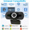 Webcam Full HD 1080P con , Webcam USB per laptop e desktop, Webcam esterna, ing PC Web 3