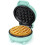 Mini Waffle Iron, Waffle Maker, Ready Light, Non-Stick Coating, Cool Grip, Compact Size Green 1