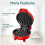 Mini Waffle Iron, Waffle Maker, Ready Light, Non-Stick Coating, Cool Grip, Compact Size Green 4
