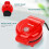Mini Waffle Iron, Waffle Maker, Ready Light, Non-Stick Coating, Cool Grip, Compact Size Green 6