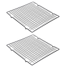 Conjunto de 2 Suportes para Resfriar Pão, Biscoitos e Bolos - Utensílio de Cozinha (Prateado)