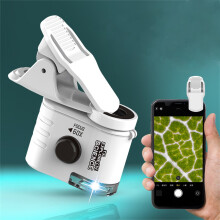 lulshou Minimikroskop 60X Zoom med LED, Klippfäste för Telefon, Valutadetektor, Smycken & Antikviteter Förstoringsglas