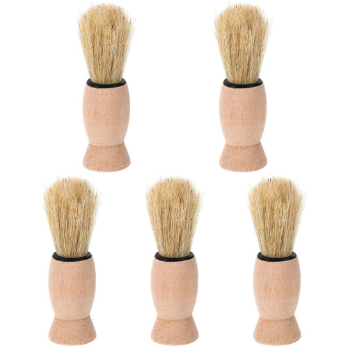 Vintage Beard Brush5Count Ανδρικό Ξύρισμα Ξυρίσματος για Άνδρες Λαιμού με Τρίχες για Άνδρες