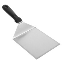 Espátula para grelha MODANU em aço inoxidável, 13 cm de largura com bordas de corte, espátula/raspador resistente para churrasco, chapa e