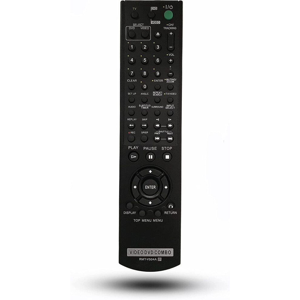 Replacement Remote Control For Compatible With Sony Dvd/Vhs Combo Player Slv-D370p Slv-D380p Slv-D350p Slv-D360p Slv-D500p Slv-D281p 9448196139202