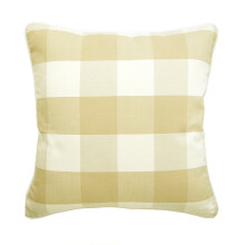 Stoelkussenhoezen, beige geruit, Europese maat 26x26 inch (65x65 cm), katoenen kussenslopen, moderne Europese kussensloophoezen
