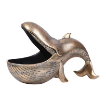 Poaug Ornamento de Mesa em Promoção - Estátua Divertida em Forma de Prato de Doces com Boca Grande - Caixa Organizadora - Tigela para Chave de