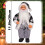 Boneco de Papai Noel de 30 cm (12 polegadas) em pose natalina, perfeito para decoração de janela. 3