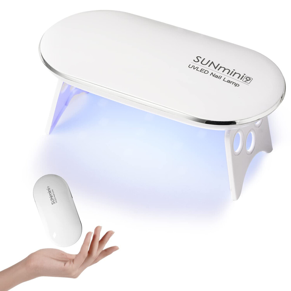 UV LED Nail Lamp with Dual Wavelength Curing, Mini Gel Polish Dryer USB for All Gel Nails