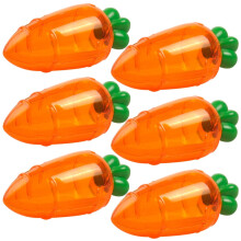 6er-Pack Karottenboxen, Osterkorb-Füllboxen für Leckereien, durchsichtige Ornamente, Brautgeschenke, Mini-Kunststoff