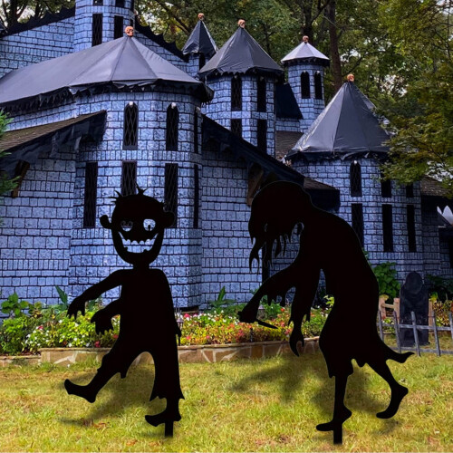 Udsalg! Julepynt Halloween Gyserdekoration Vægophæng Dekoration Gårdhave Plugin 2