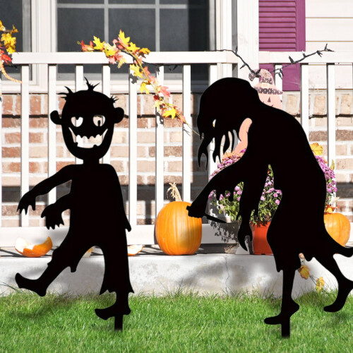 Udsalg! Julepynt Halloween Gyserdekoration Vægophæng Dekoration Gårdhave Plugin 1