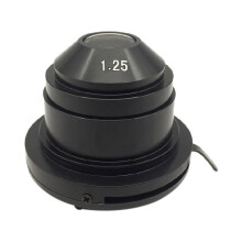 Condensador Abbe para microscopio (NA1.25). Accesorios ópticos con diafragma variable para luz convergente en campo claro.