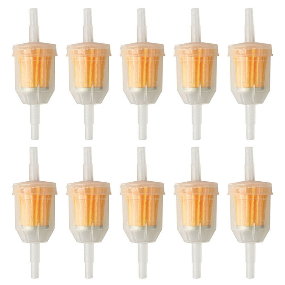10 Pcs 1/4\" 6Mm/8Mm Inline Fuel Filter For Small Engine Lawn Garden Mower 9448196142639