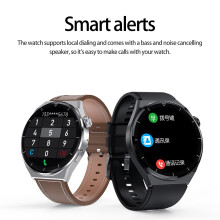 SUSUchens HDT3Max okosóra, IP68 vízálló, AI hangvezérlés, Bluetooth hívás, pulzusmérő, NFC, Android és iOS kompatibilis, ezüst