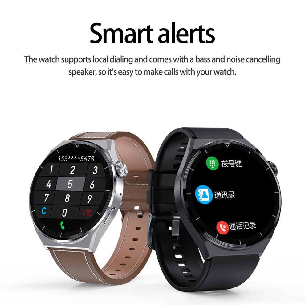 Susuchens Hdt3 Max Smart Watch, Ip68 Waterproof, Ai Voice, Bluetooth Calling, Heart Rate, Nfc, Compatible With Android & Ios, Silver 9448196143070