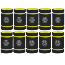 Yellow Foam Tattoo Grip Covers 10 Pack for Tattoo Machine Stainless Steel and Disposable Tubes