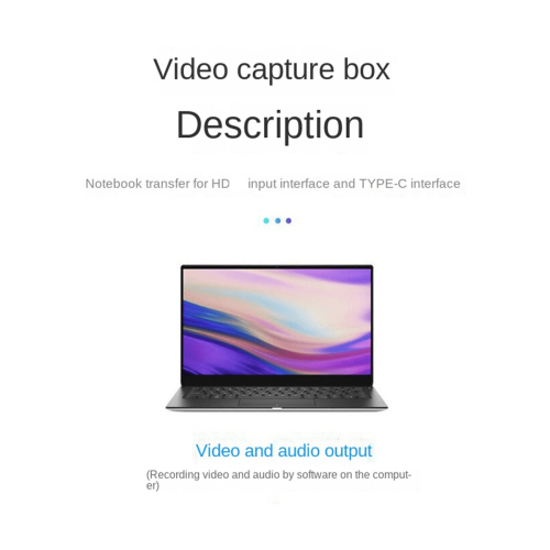 Κάρτα καταγραφής βίντεο 4K1080P60Hz - Συμβατή με κάρτα καταγραφής βίντεο τύπου C, 1