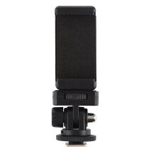 Sealbhóir Fón Póca Gléasta do Cheamara, Ceann Bróg Fuar, Fón Póca le haghaidh Ceangaltán Solas Fáinne Mini Tripod, Miotalach