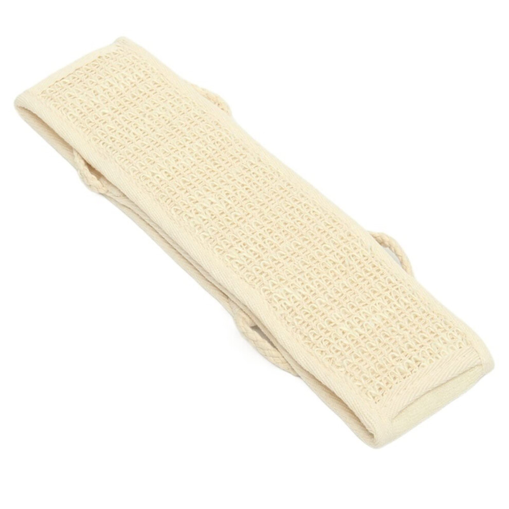 Natural Loofah Back Scrubber with Strap for Gentle Skin Exfoliation and Full Back Reach