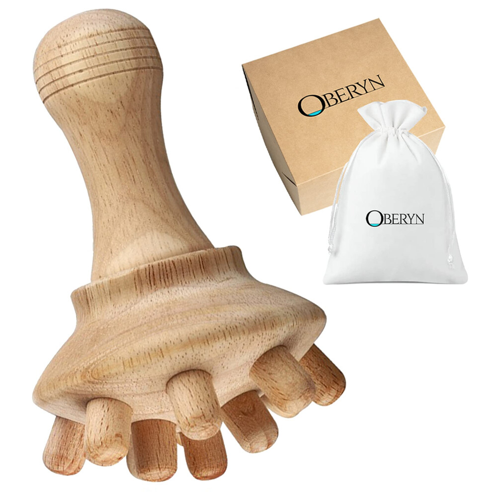 Wood Therapy Body Kit for Cellulite Reduction and Lymphatic Drainage with Beech Wood Massage Tools