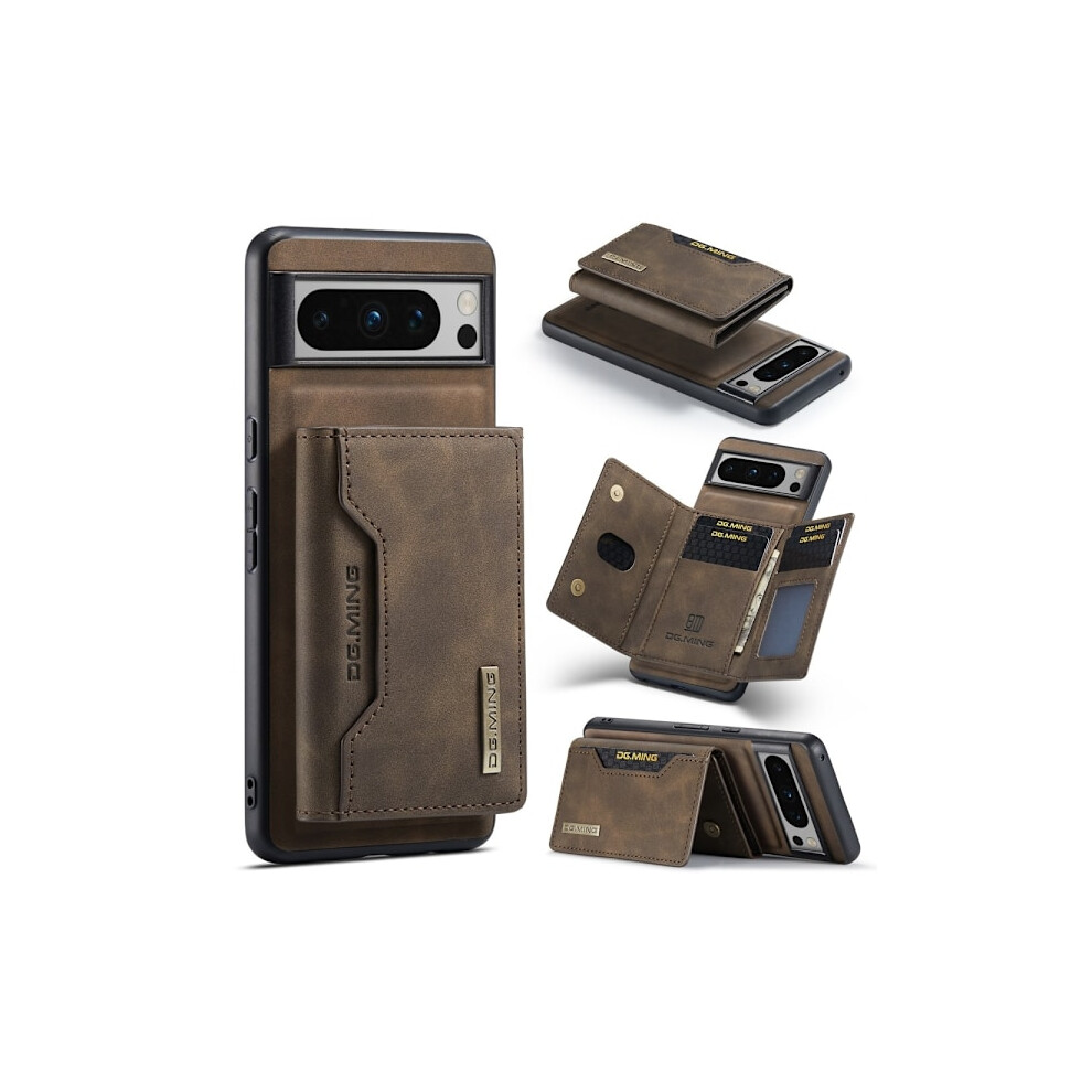 Dg.ming Google Pixel 8 Pro Case With Magnetic Wallet Brown 9004841187051