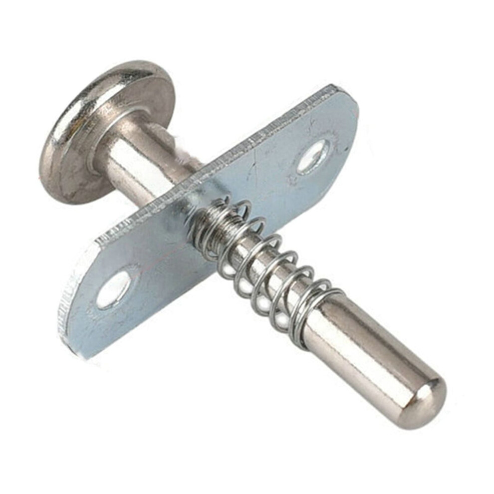 Plunger Latches, 6.5X45mm/0.26X1.77inch Steel Spring-Loaded Bolt Plunger Latch 9004841188973