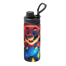 Bouteille d'eau isotherme de sport Mario, tasse portable en acier inoxydable, bouteille d'eau de voyage tendance pour étudiants\r\n Taille unique.