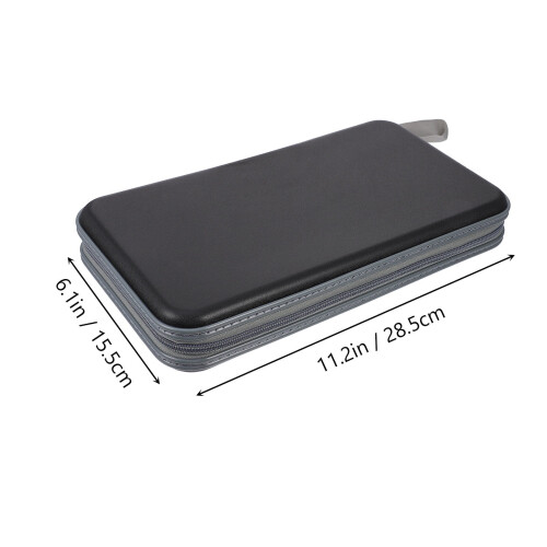 Θήκη αποθήκευσης CD Eease80Capacity Πορτοφόλι αποθήκευσης DVD Φορητό δοχείο αποθήκευσης CD 1