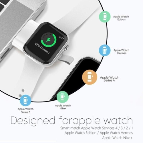 Chargeur rapide sans fil portable compatible avec Apple Watch [CO] 1