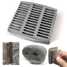 40 plaques de drainage en acier inoxydable pour murs en briques, remplissage de laine d'acier pour briques réfractaires de différentes tailles