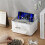 COM1950s Tissue Box Cover, Rectangular Multifunction Holder Case Compatible with Remote Control, Desk Storage Dispenser for Facial Tissues 6