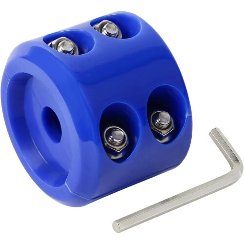 Winch Cable Stopper and Hook Protector for ATV UTV Trucks, Blue Rubber, Reduces Noise and OverPull 1