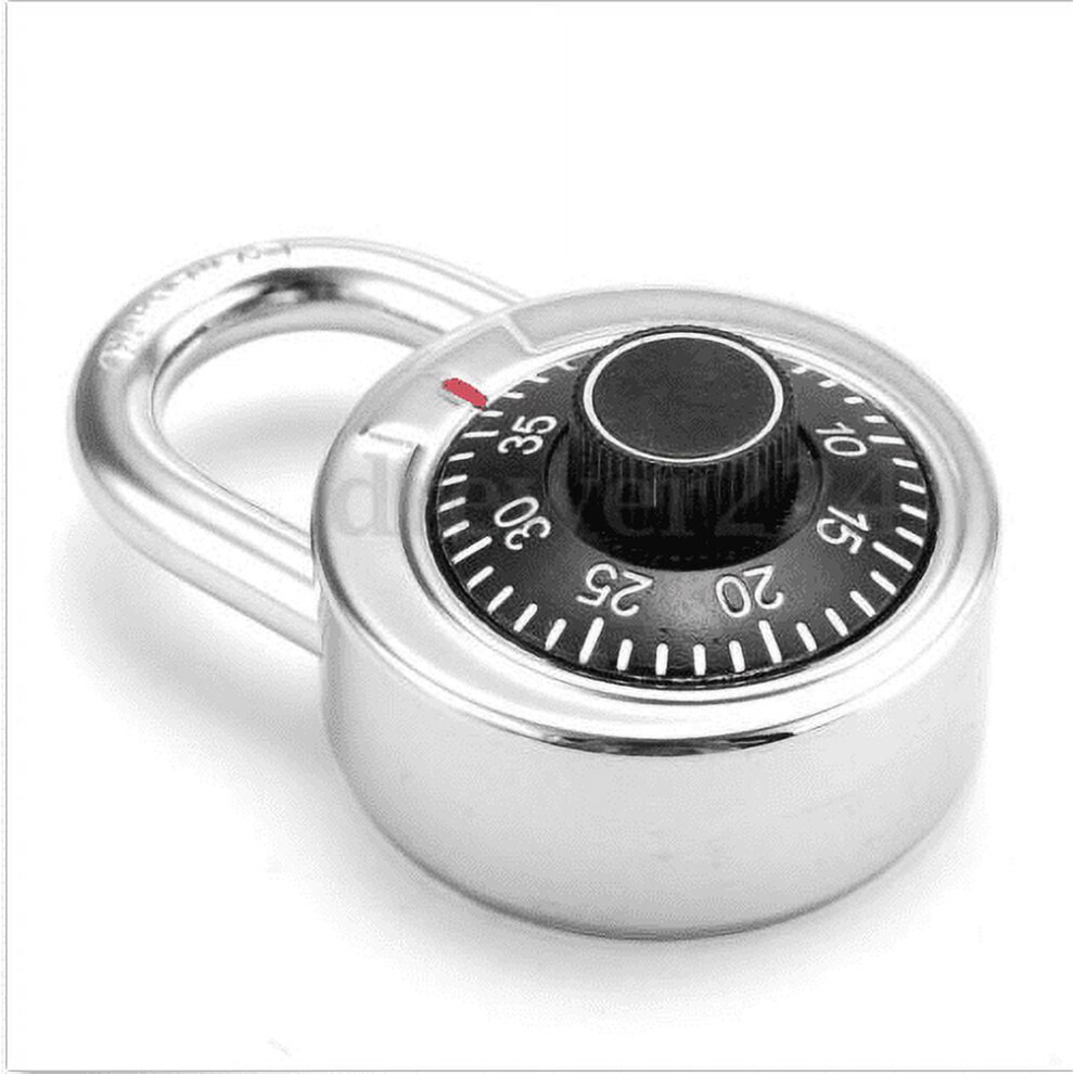 Coded Lock,Ro-Tary Padlock Digit Combination Code Lock Safe Round Dial Number Luggage Suitcase Security 9423501609212