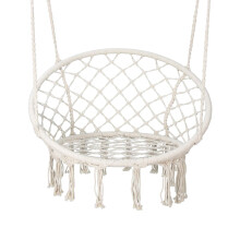 Hammock Chair, Hanging Chair for Bedroom, Hammock Swing Chair for Indoor Outdoor, Rope Swing Chairs with Macrame