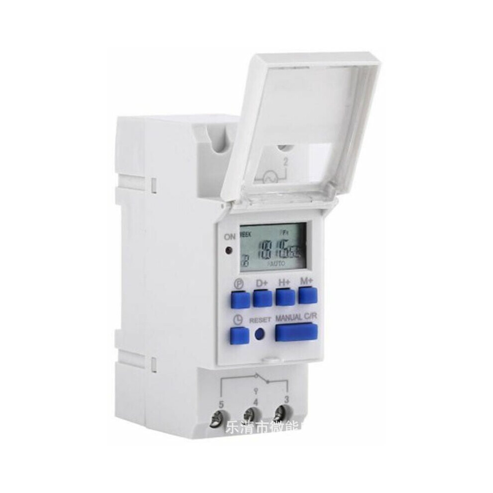 Weekly Programmable Timer, Electronic Scheduler With To-The-Minute Setting Accuracy And Power Failure Memory For Indoor Outdoor Use, Compact And Sleek 9012494653601