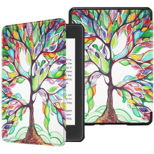 Hoesje voor Kindle Paperwhite, slank en duurzaam ontwerp van PU-leer, speciaal handriempje voor comfortabel lezen, compact ontwerp met nauwkeurige
