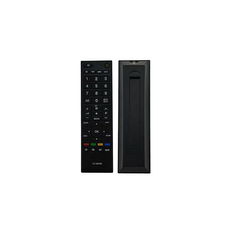 Replacement Remote Control For Toshiba Lcd Led Tv, Alkaline Battery Operated Easy Operation Universal Tv Remote With Long Transmission Distance And Lo 9176269739997