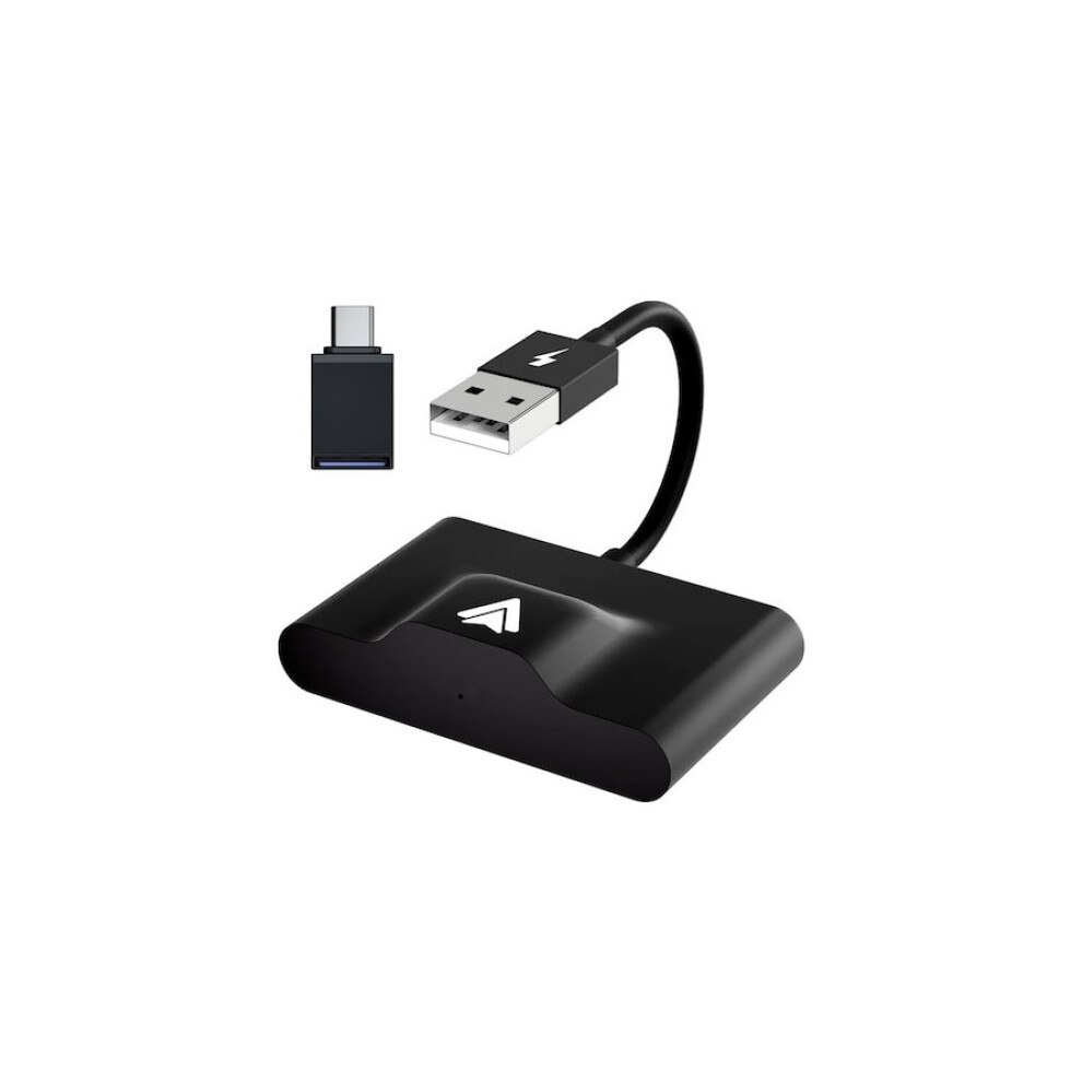 Wireless Android Auto Adapter For Seamless Connectivity, Auto Activation & Easy Setup Plug & Play For Android Auto Vehicles (Black) Black 9176269740375