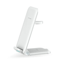 Effektiv smart laddningslösning, trådlös, tunn design, 2-i-1-laddningsstation för Apple-produkter, snabb trådlös laddning med förbättrade