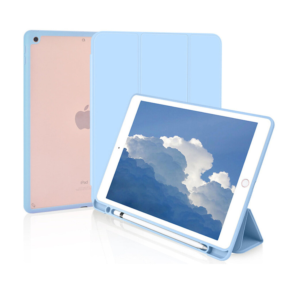 Standing Cover For Ipad 10.2 Inch, Adjustable Angles Magnetic Connection Case With Pencil Holder For Models A2270, A2428, A2429, A2430, Soft Microfibe 9176269846510