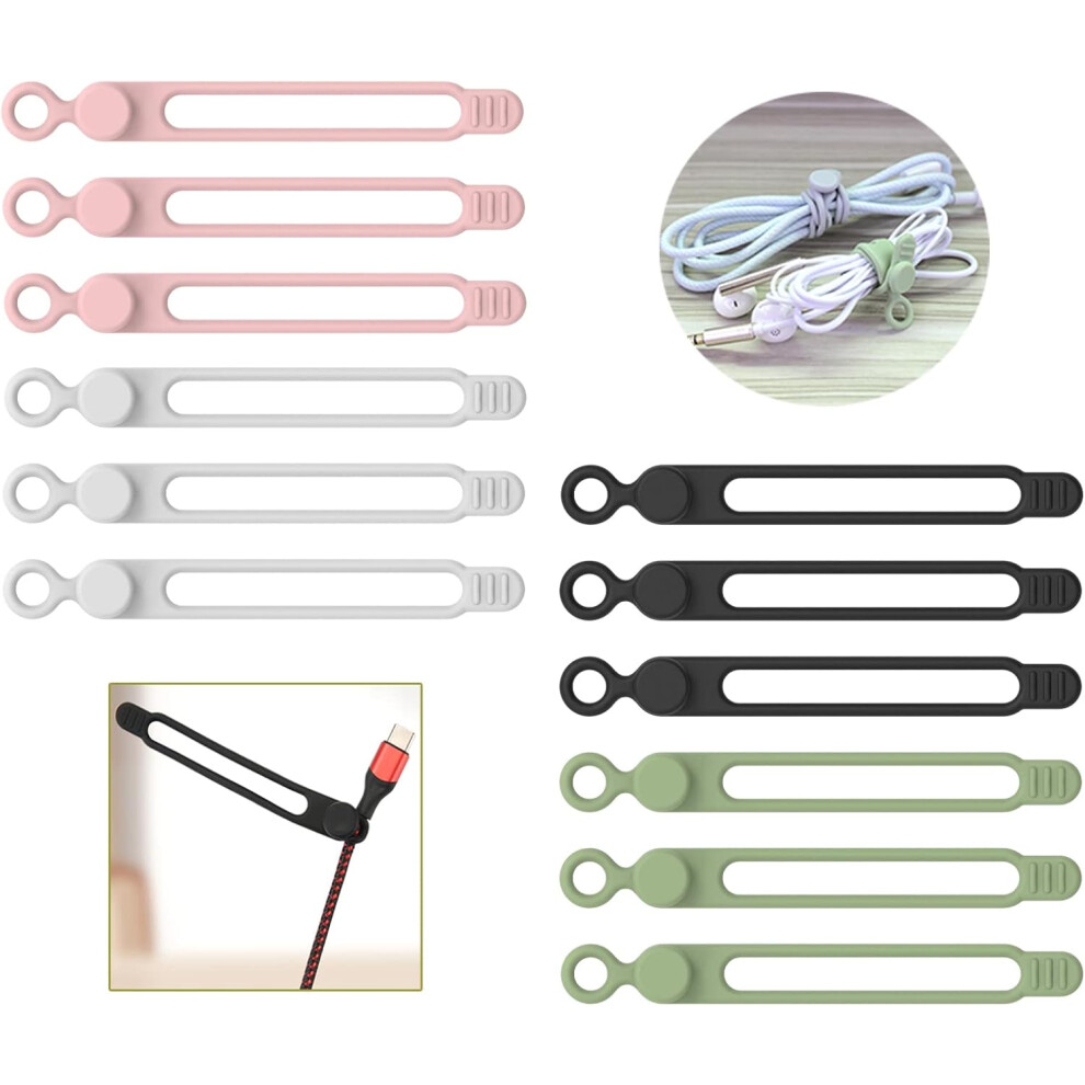 Safe And Convenient Cable Ties, Silicone Material Offers Unmatched Flexibility, Reusable Design For Cost-Effective Cable Management, Multipurpose Elas 9012494553116
