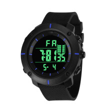 Leuchtende Digitaluhr für den Outdoor-Bereich, Sportuhr mit Hintergrundbeleuchtung, stoßfestem Gehäuse und Wasserdichtigkeit, multifunktionales